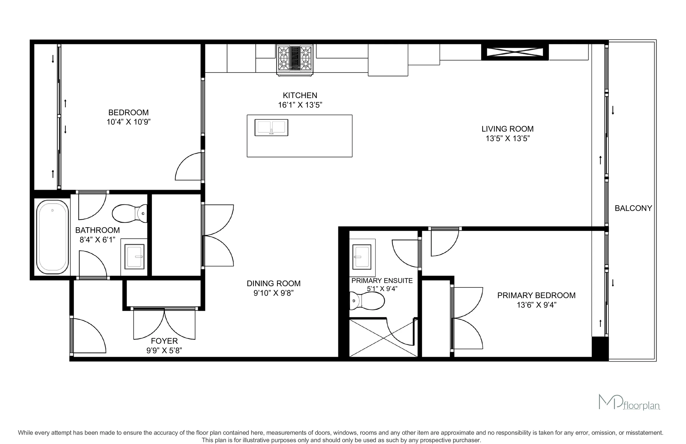 Floor plan of #209-200 Woodbine Avenue, Toronto