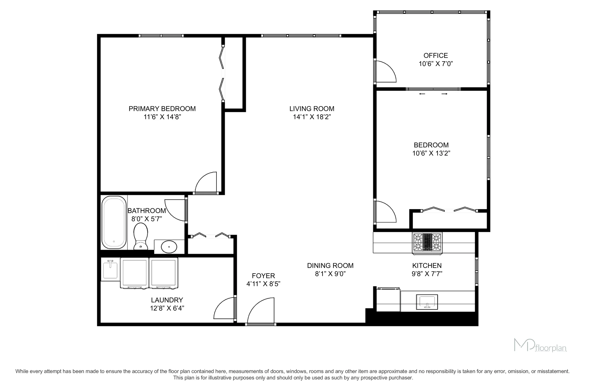 Floor plan of #112-250 Robert Street, Shelburne
