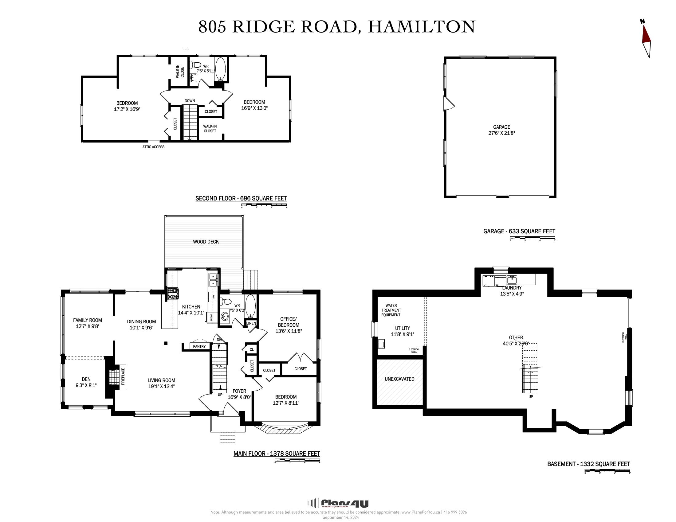Floor plan of 805 Ridge Road, Hamilton