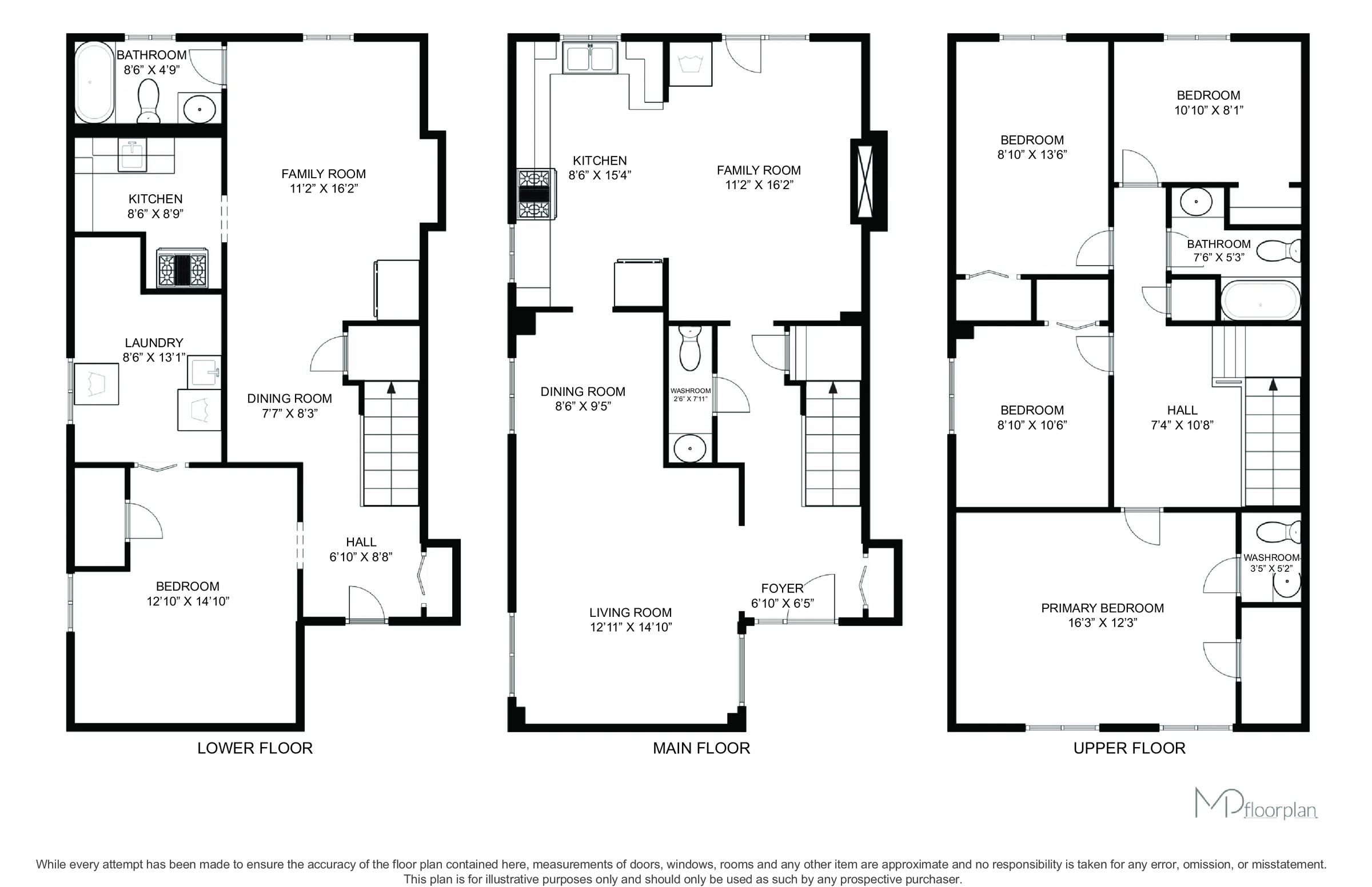 Floor plan of 1217 Gloucester Square, Pickering