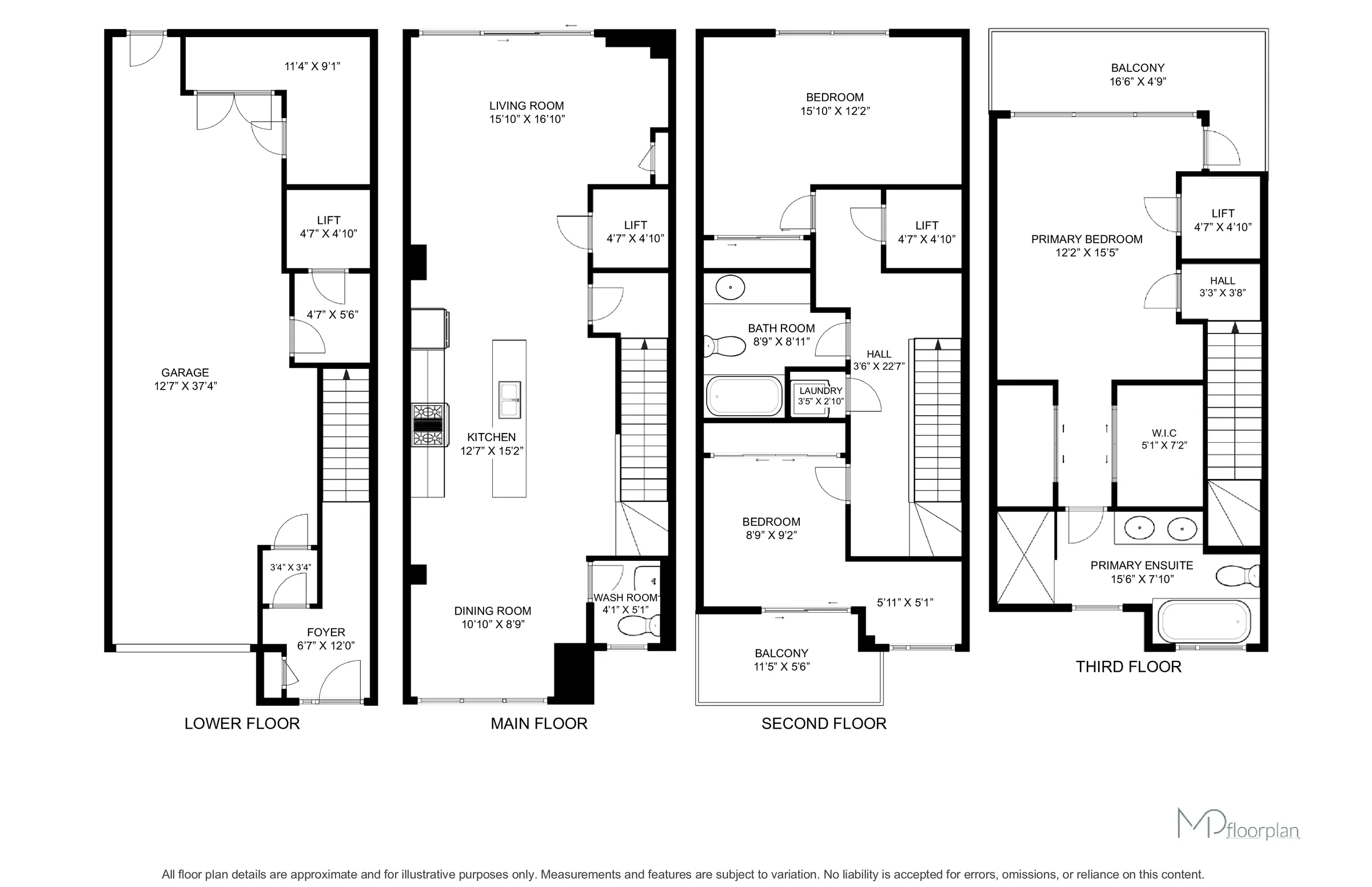 Floor plan of #3-1 Hartman Avenue, Vaughan