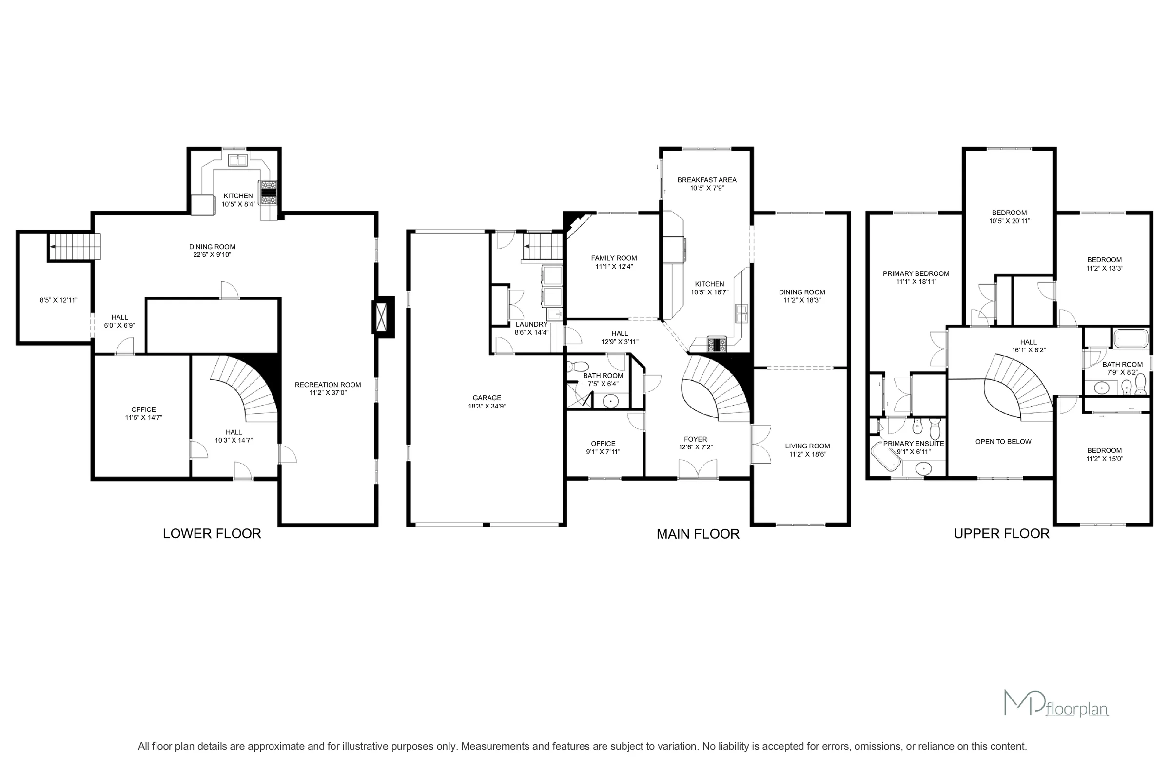 Floor plan of 4097 Hickory Drive, Mississauga