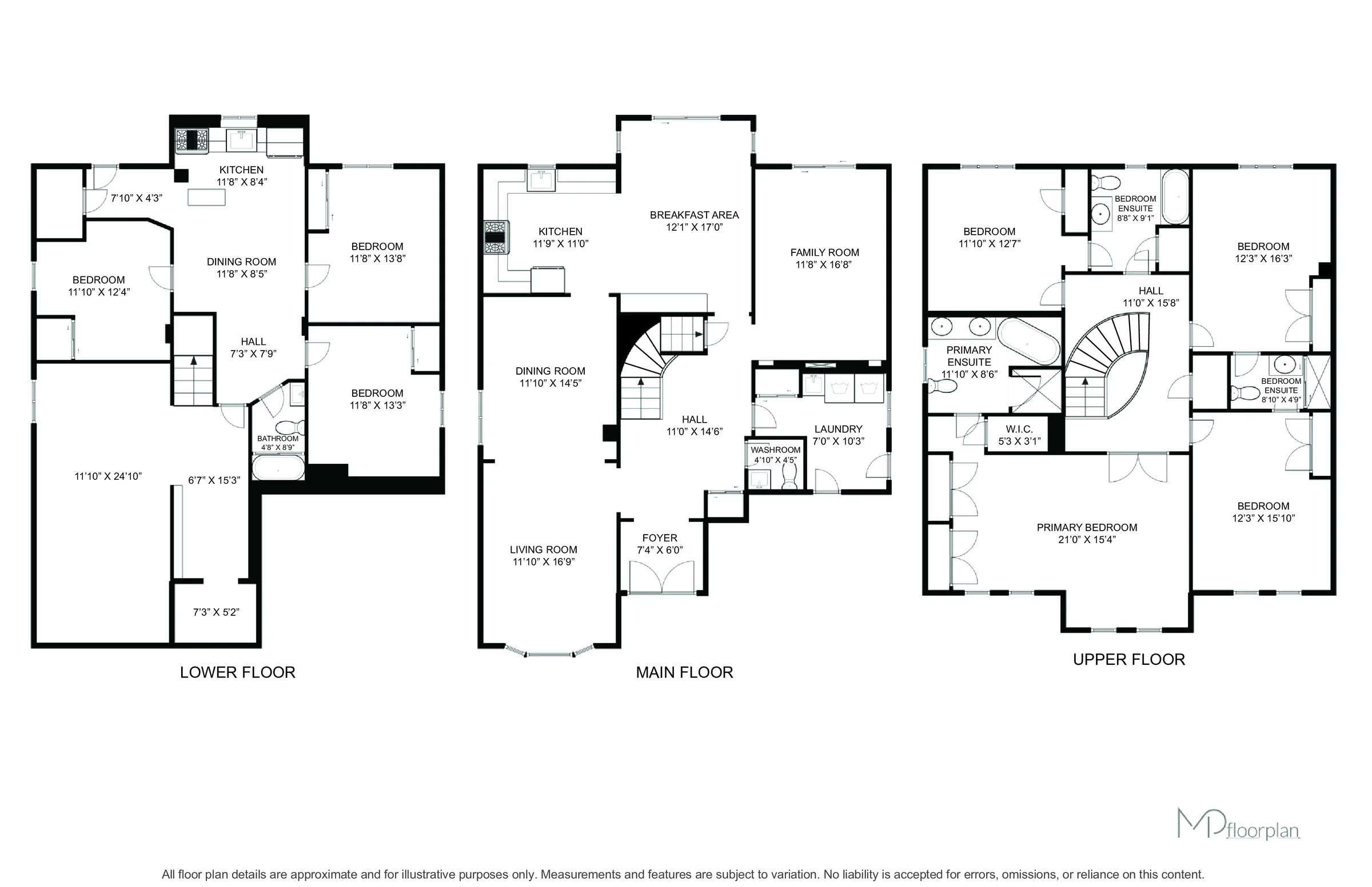 Floor plan of 6 Bray Drive, Ajax