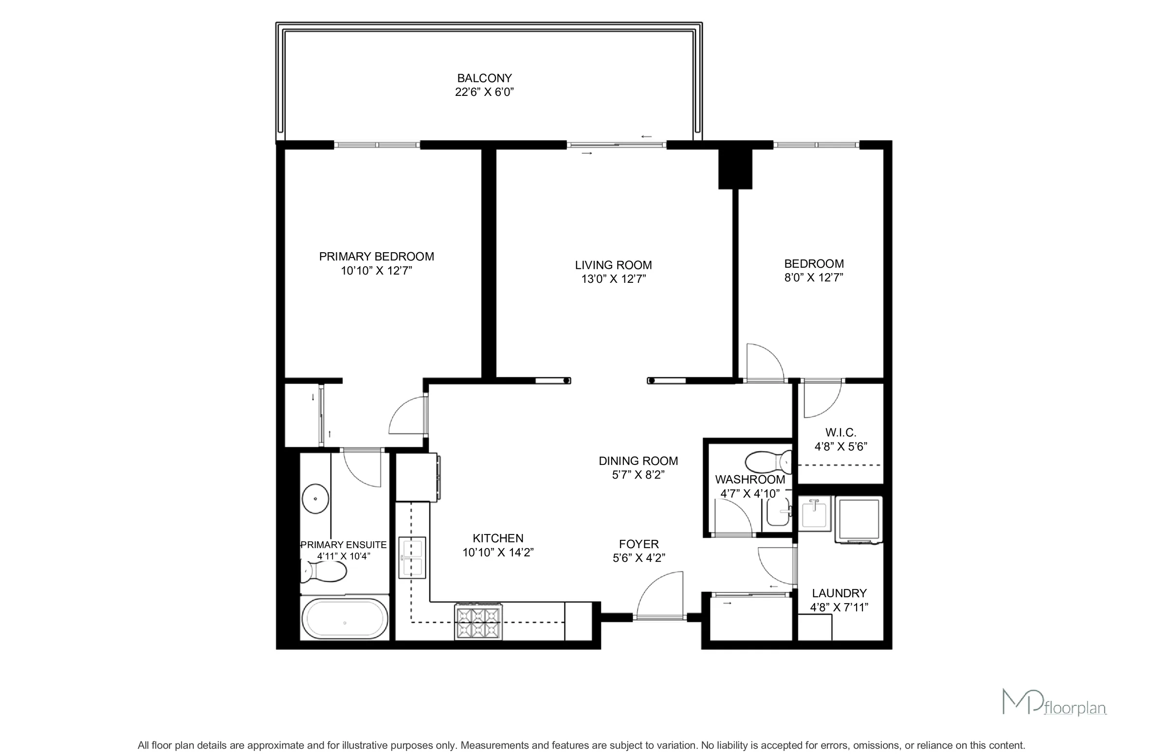 Floor plan of #216-2502 Rutherford Road, Vaughan