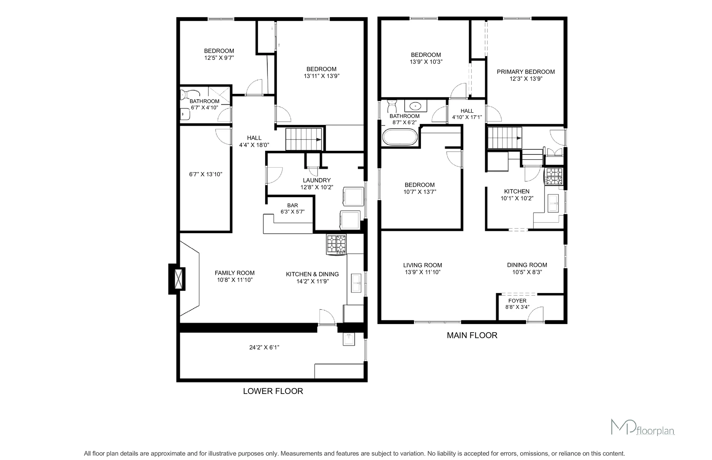 Floor plan of 44 Plewes Road, North York