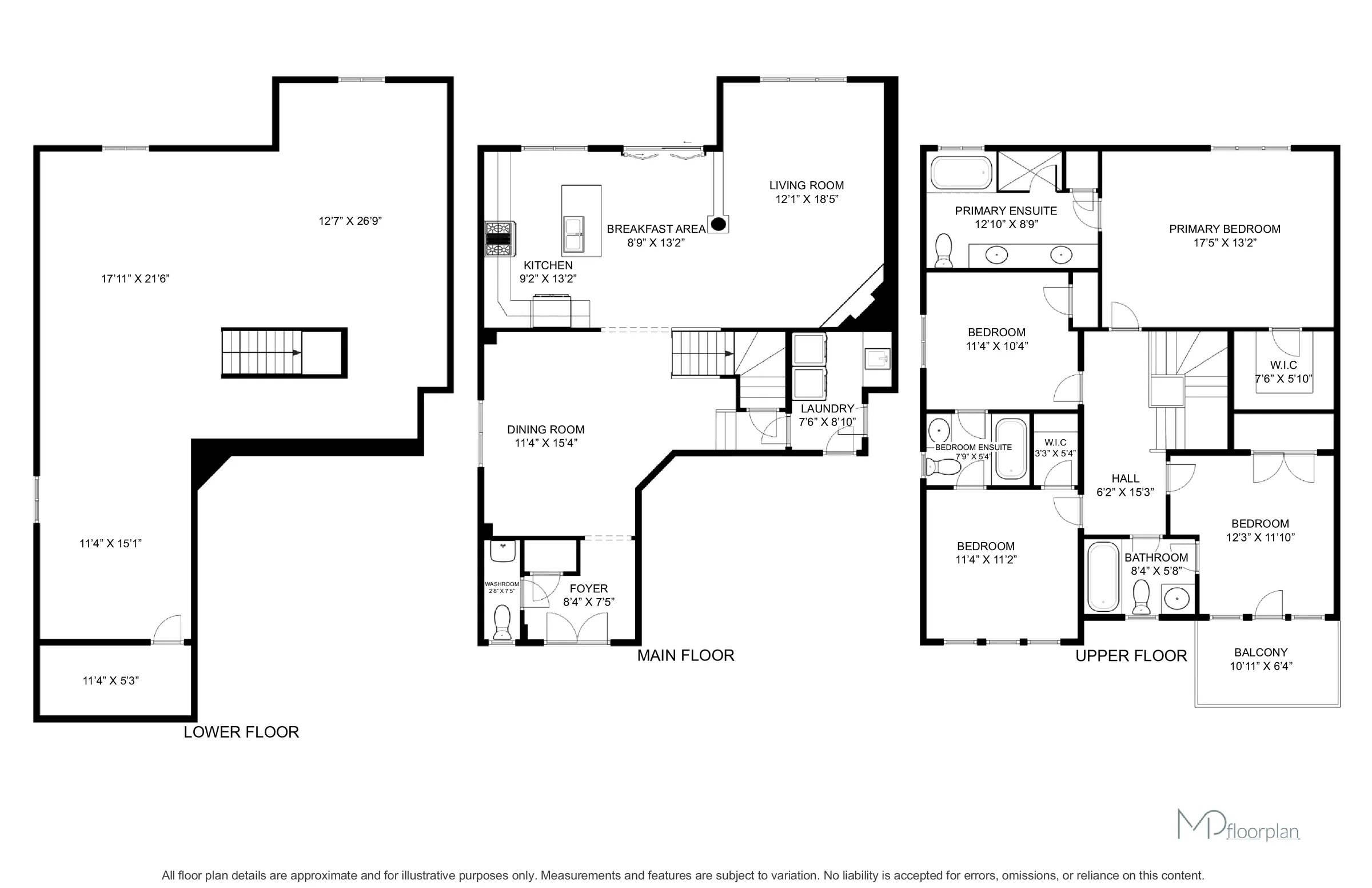 Floor plan of 4 Ivor Crescent, Brampton