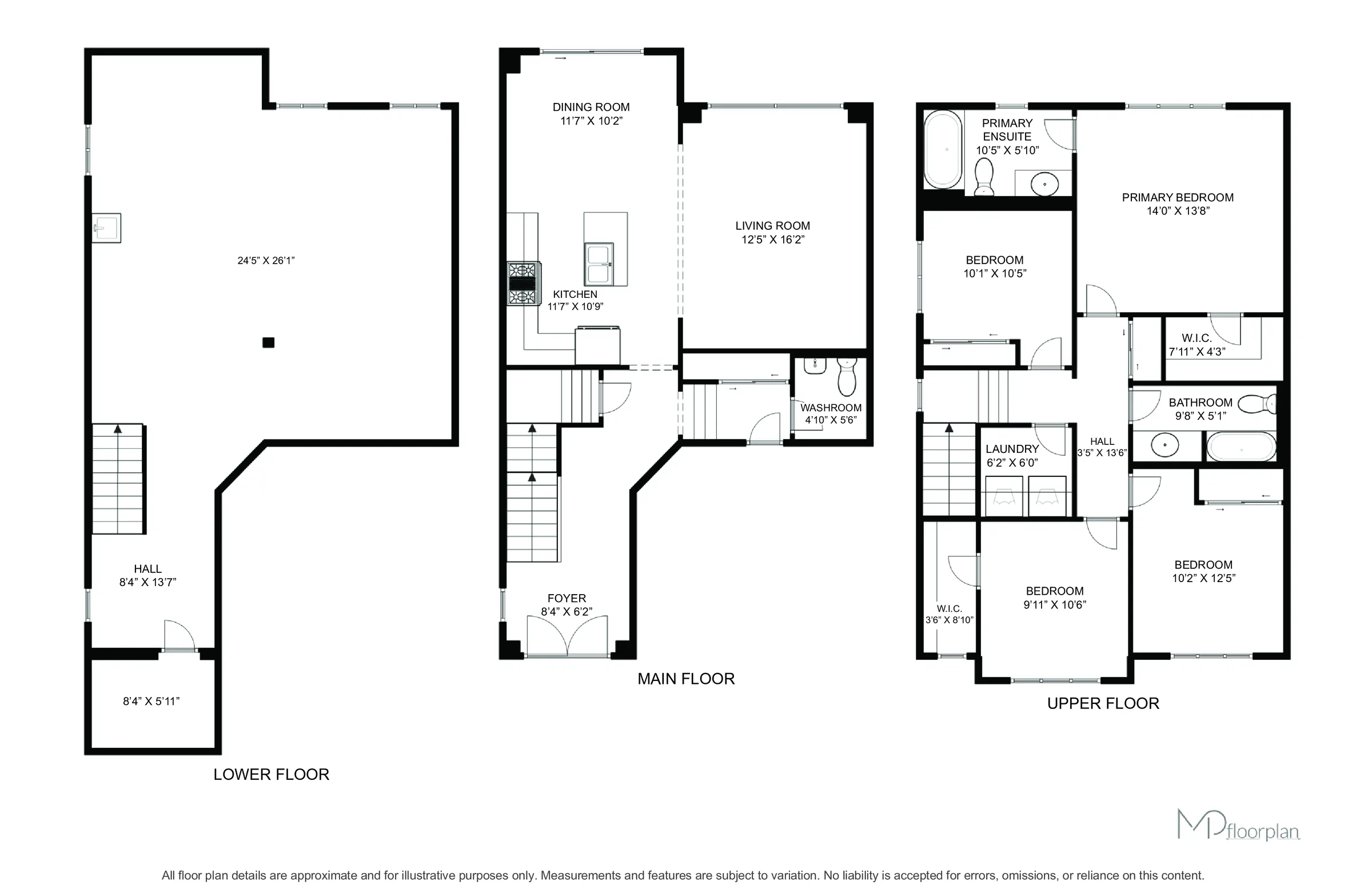 Floor plan of 128 Whithorn Crescent, Haldimand