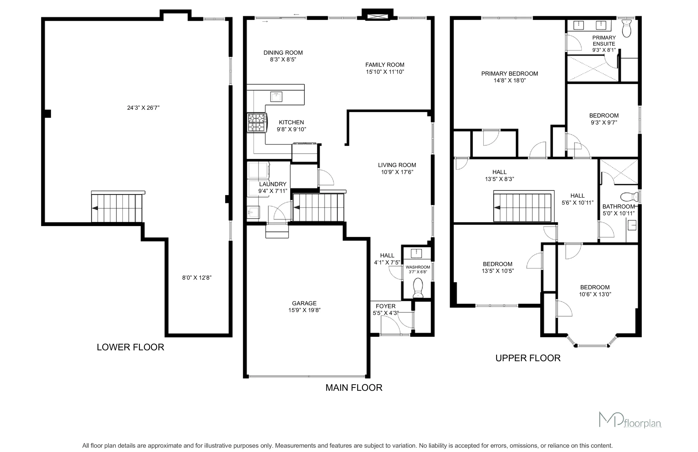 Floor plan of 5 Waldron Court, Ajax