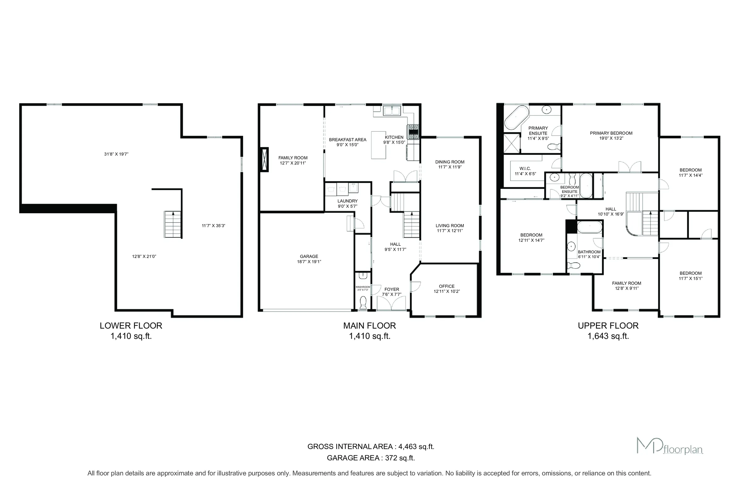 Floor plan of 2325 Bridle Road, Oshawa
