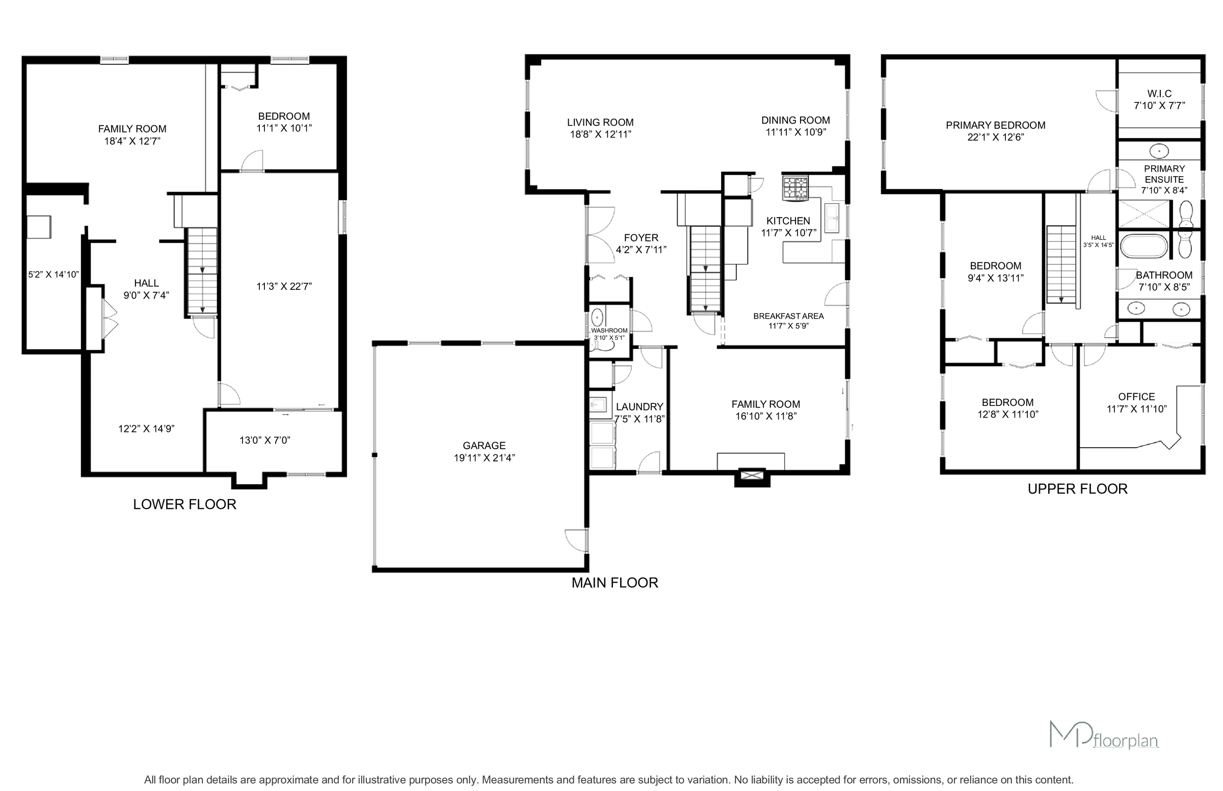 Floor plan of 1511 Ifield Road, Mississauga