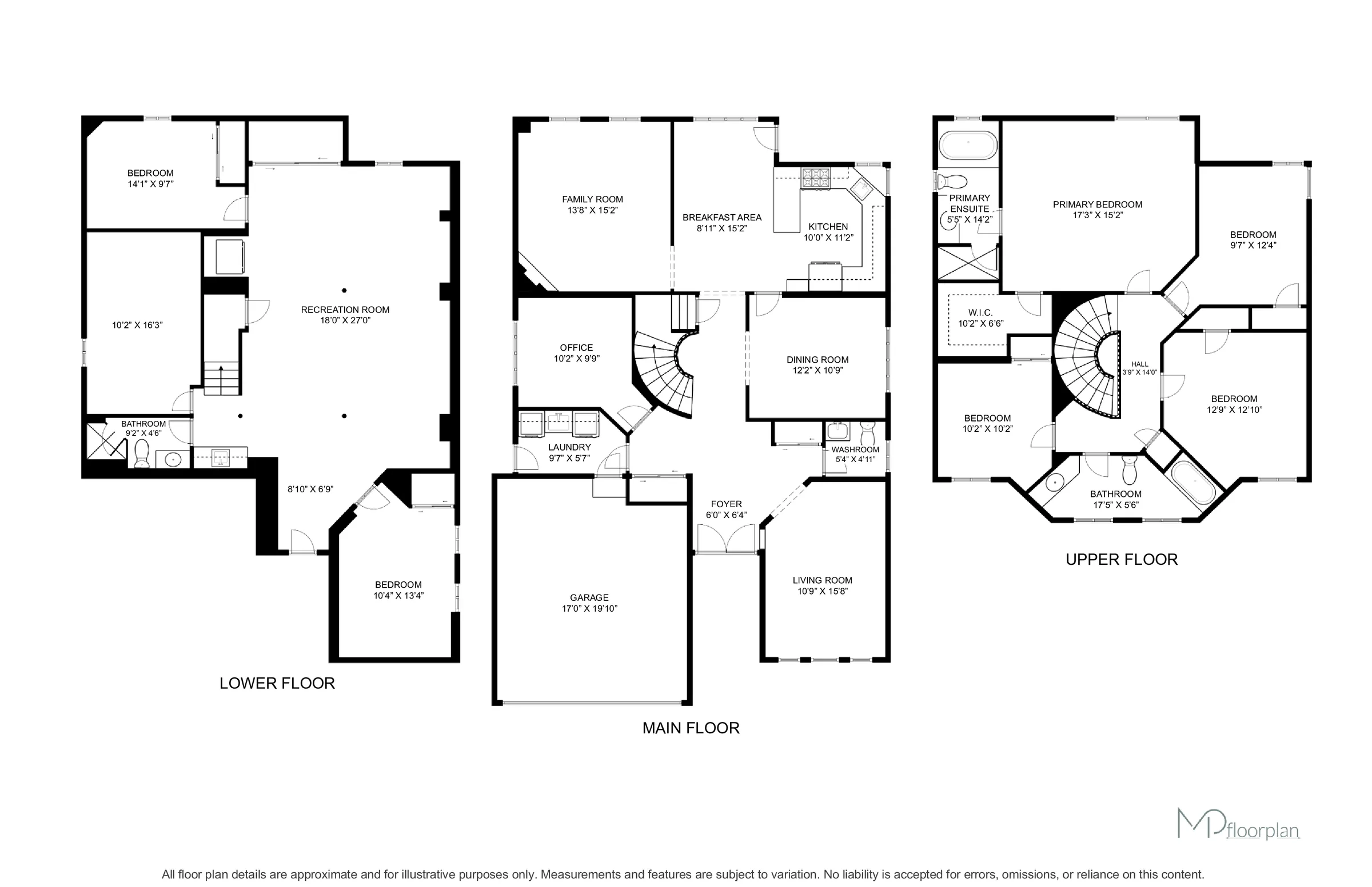 Floor plan of 1581 Oakburn Street, Pickering