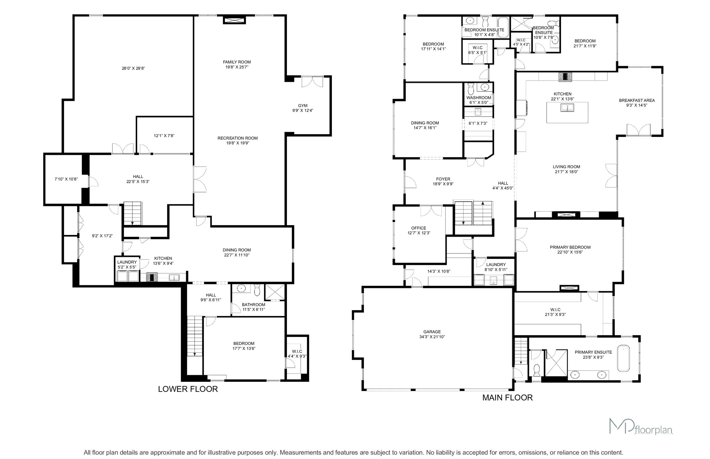 Floor plan of 4 Dexshire Drive, Ajax