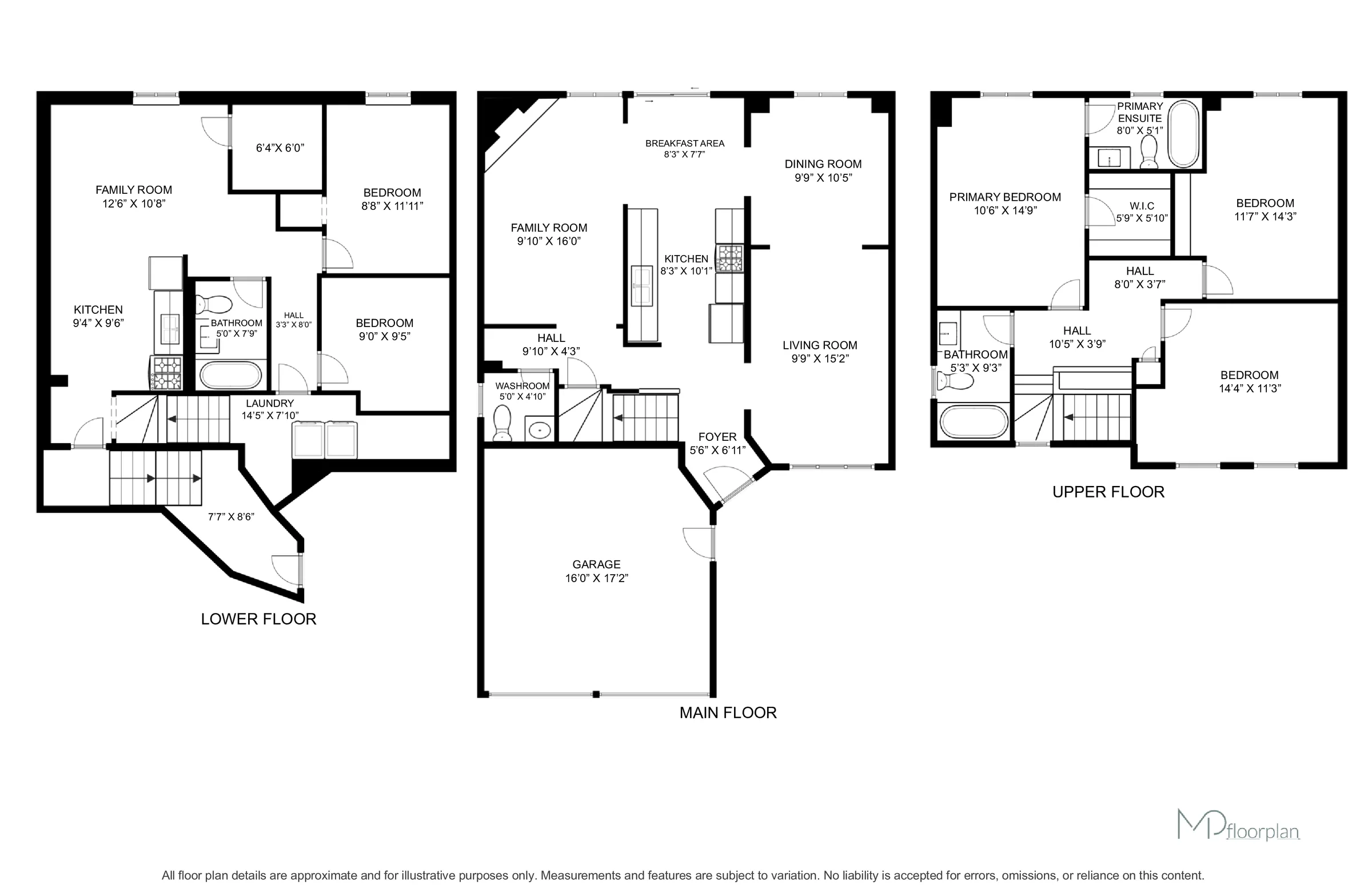 Floor plan of 4 Raine Drive, Ajax