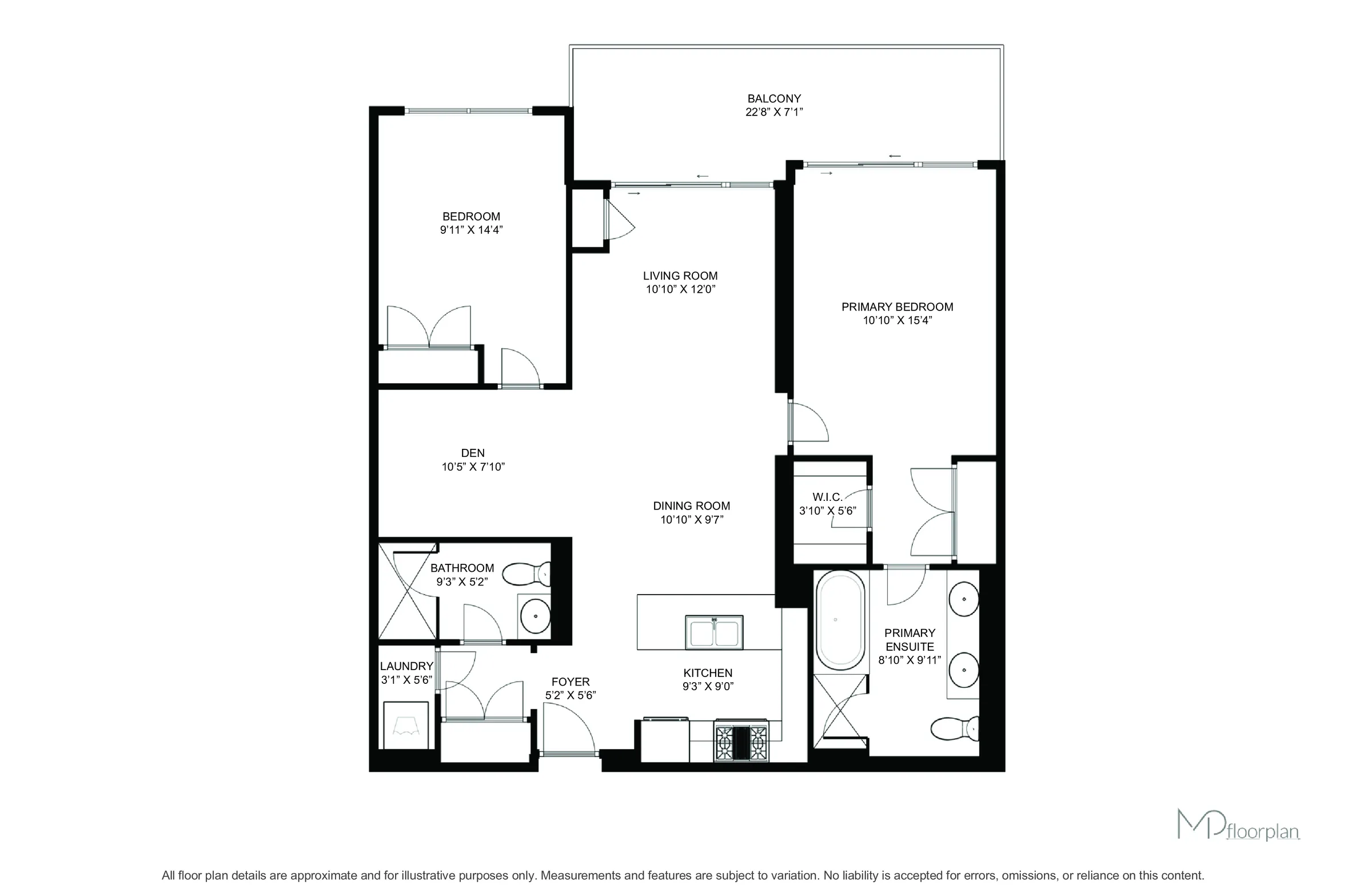 Floor plan of #825-3500 Lakeshore Road West, Oakville