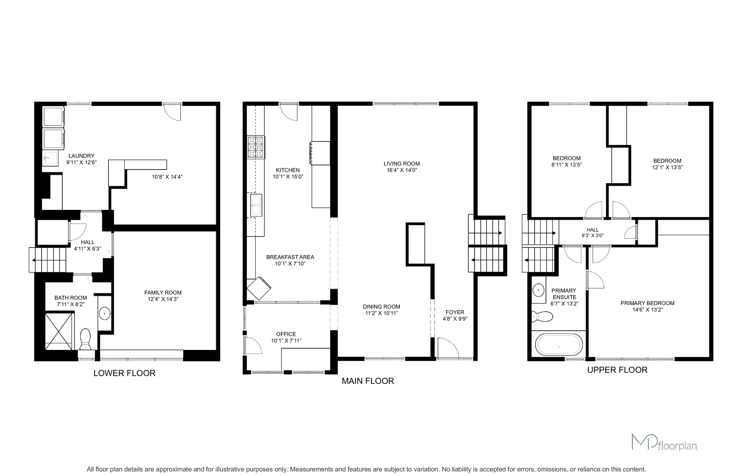Floor plan of 14 Plainsman Road, Mississauga
