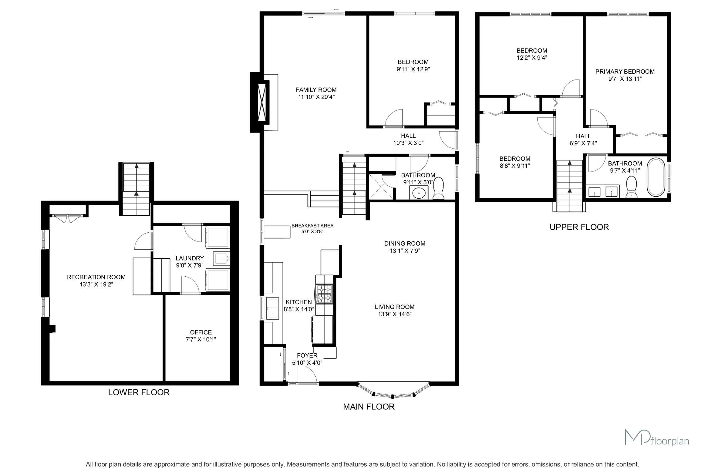 Floor plan of 3673 Fieldgate Drive, Mississauga