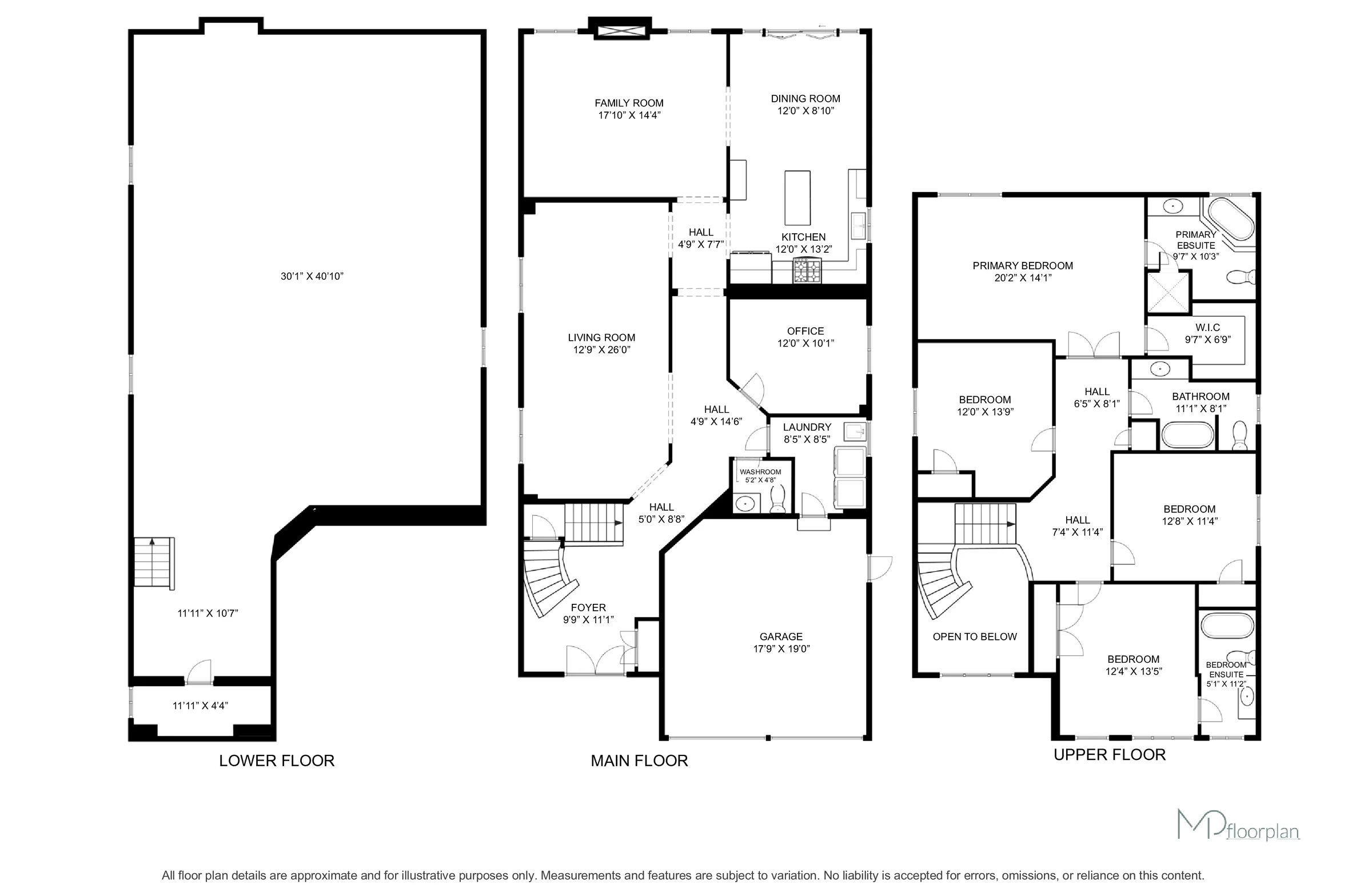 Floor plan of 1420 Derby County Crescent, Oakville