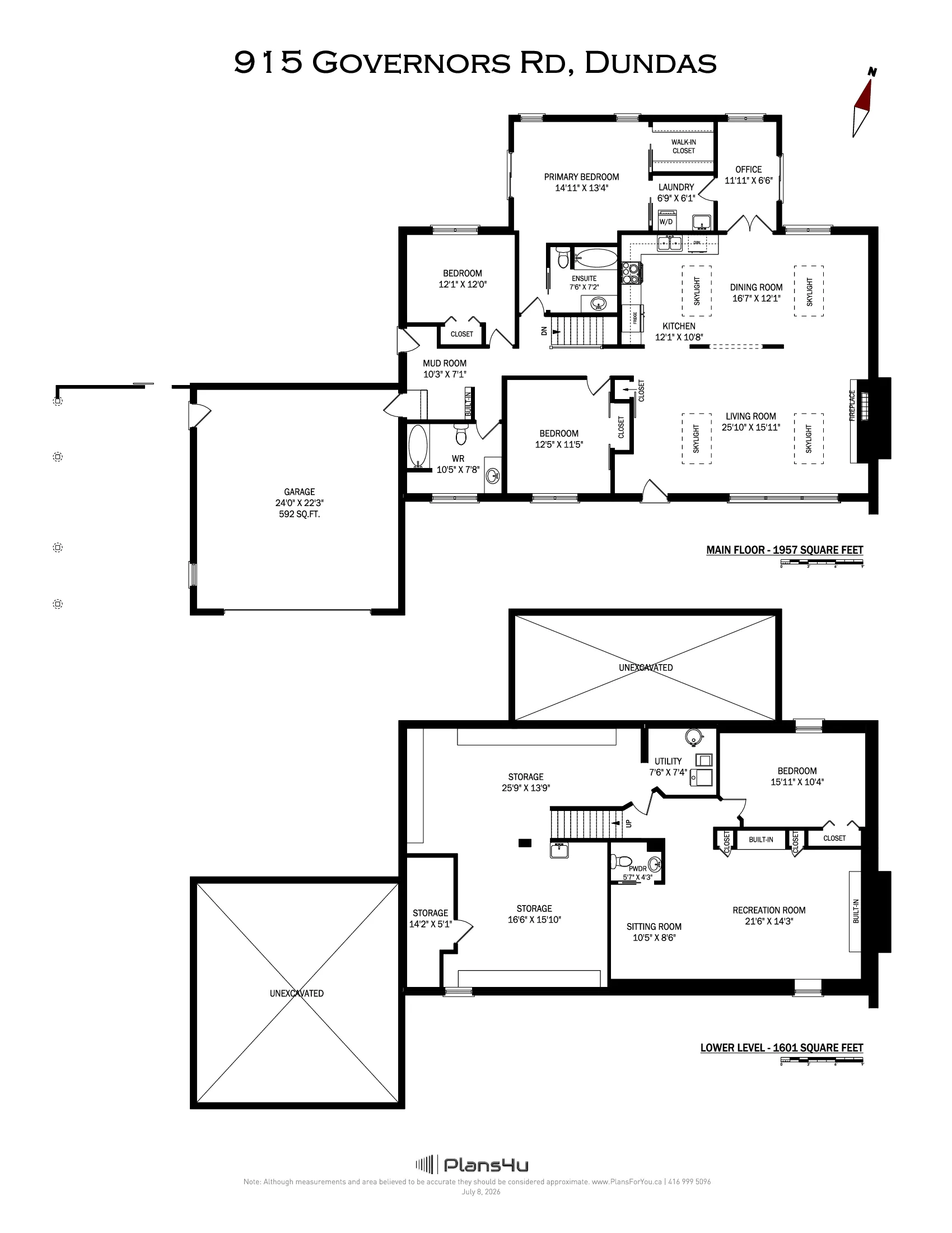 Floor plan of 915 Governors Road, Hamilton