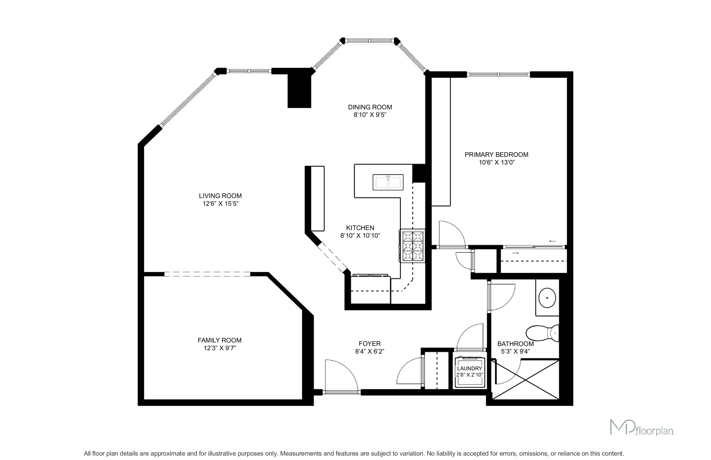 Floor plan of #202-1700 The Collegeway, Mississauga