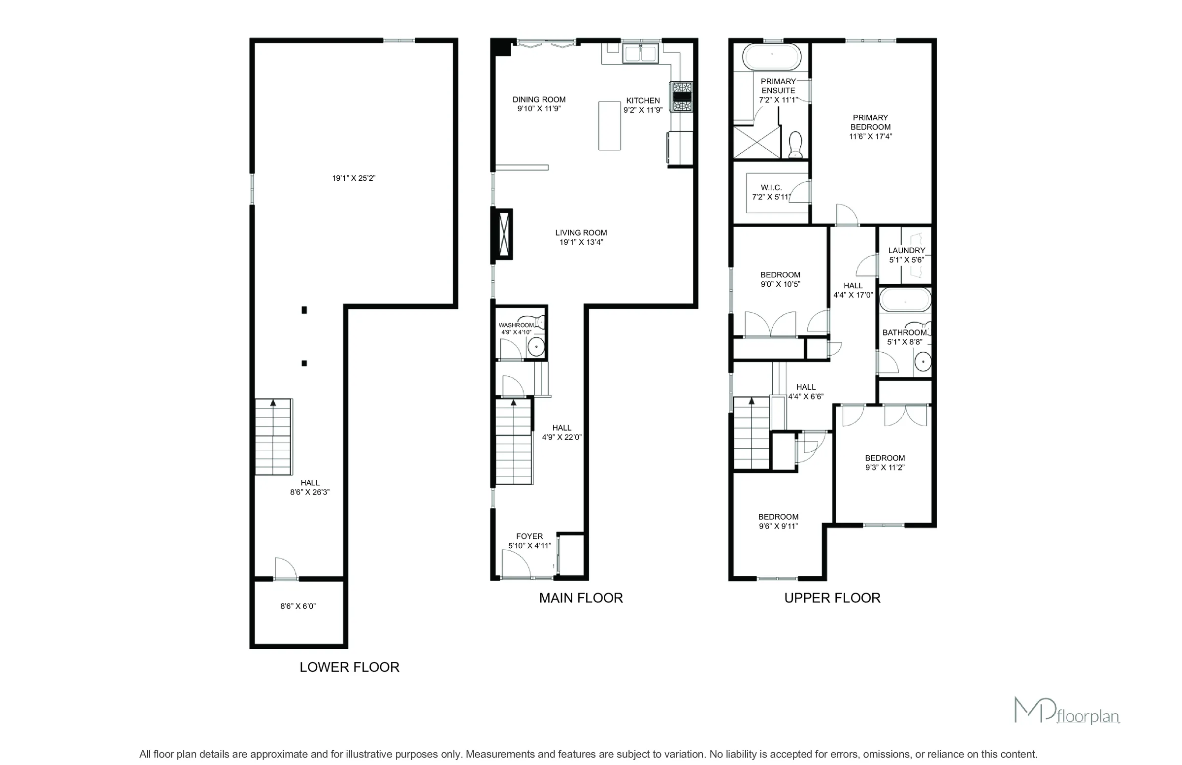 Floor plan of 25 Yately Street, Brampton