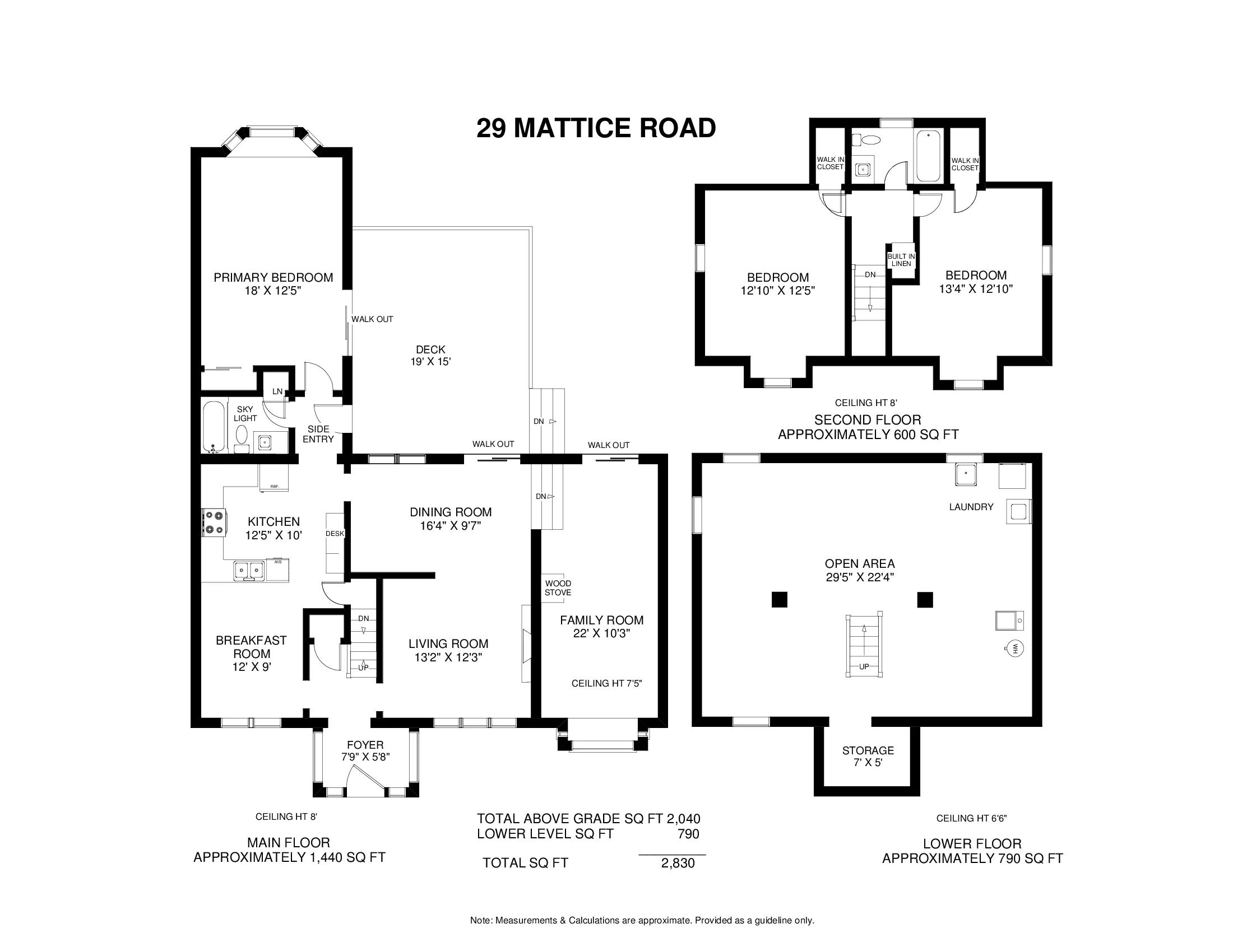 Floor plan of 29 Mattice Road, Etobicoke
