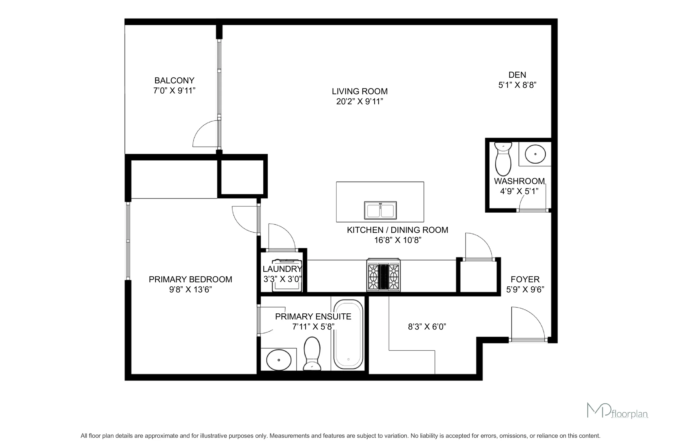 Floor plan of #106-1441 Elgin Street, Burlington