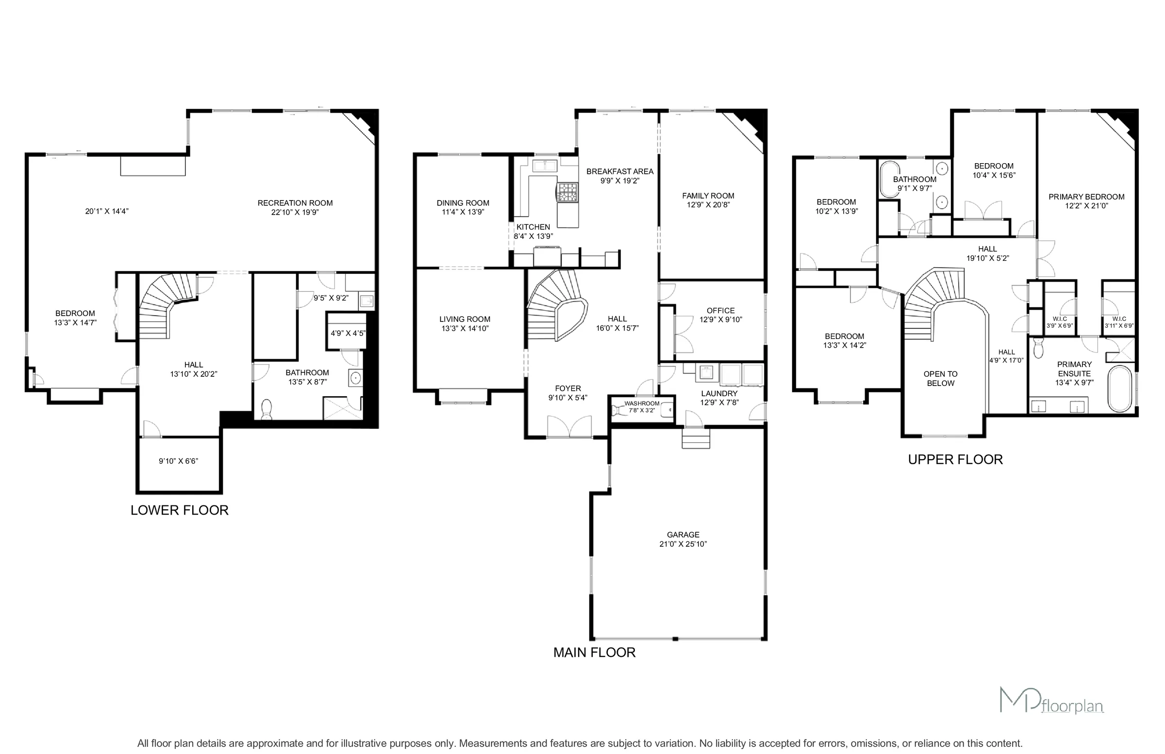 Floor plan of 4594 Badminton Drive, Mississauga
