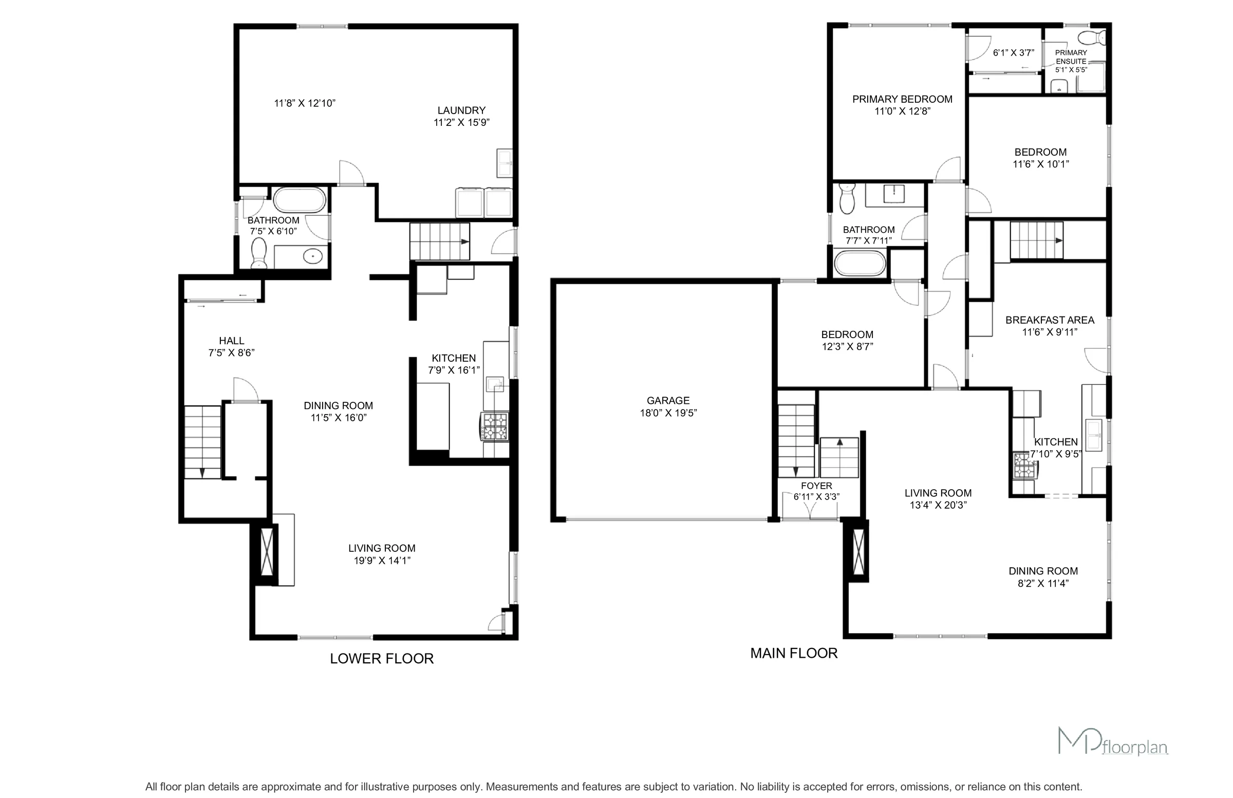 Floor plan of 1408 Ballyclare Drive, Mississauga