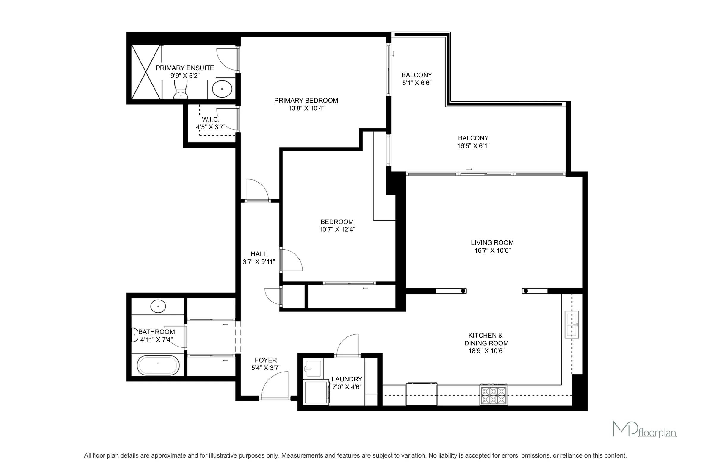 Floor plan of #304-2504 Rutherford Road, Vaughan