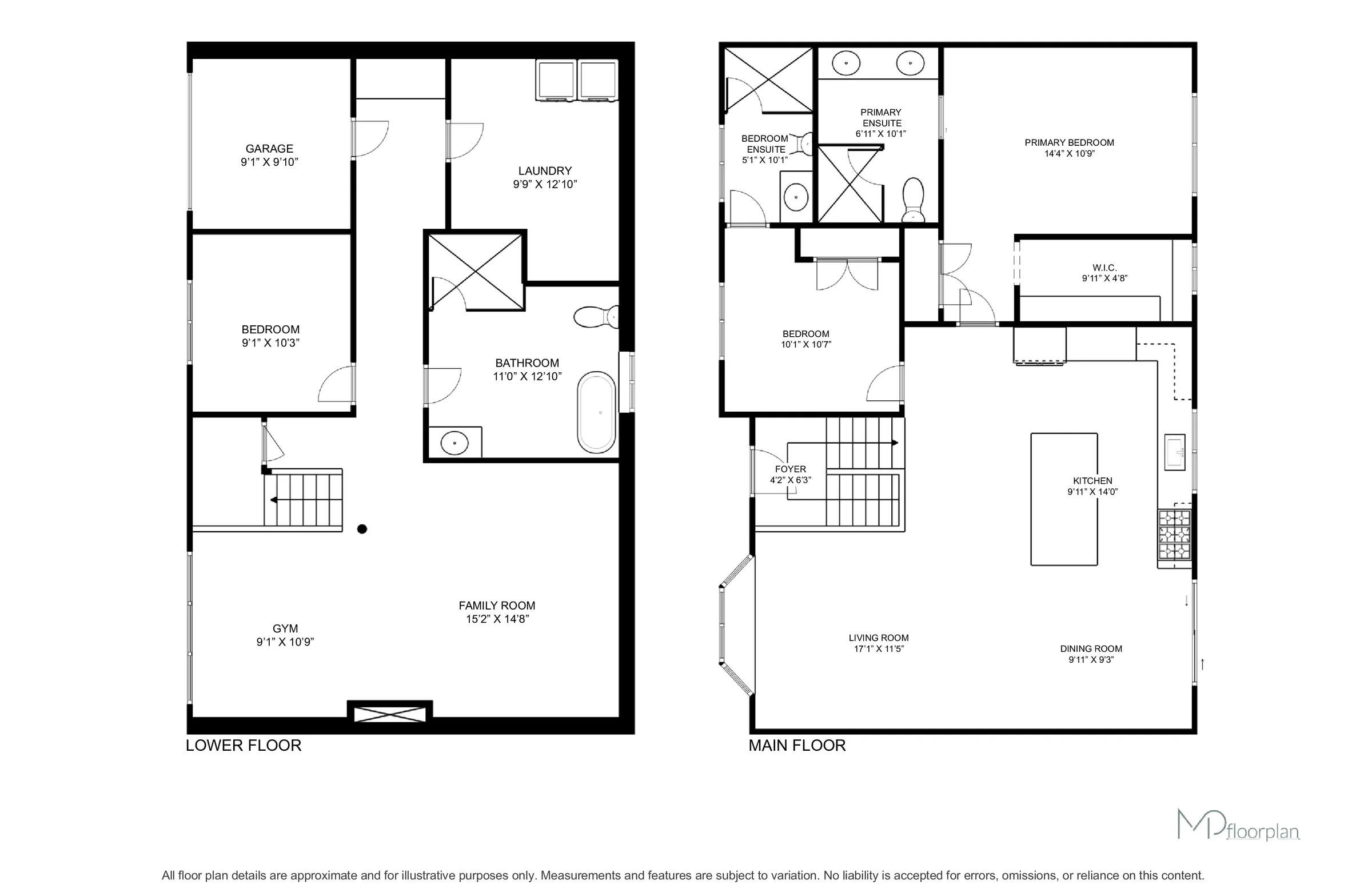 Floor plan of 407 Bronte Road, Oakville