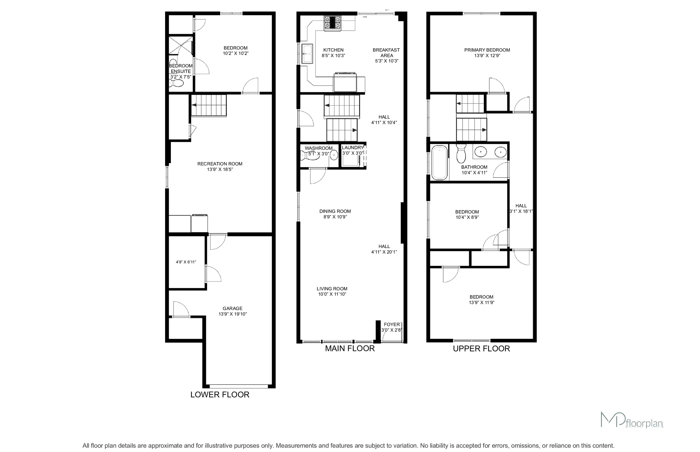 Floor plan of 451 Westmoreland Avenue North, Toronto