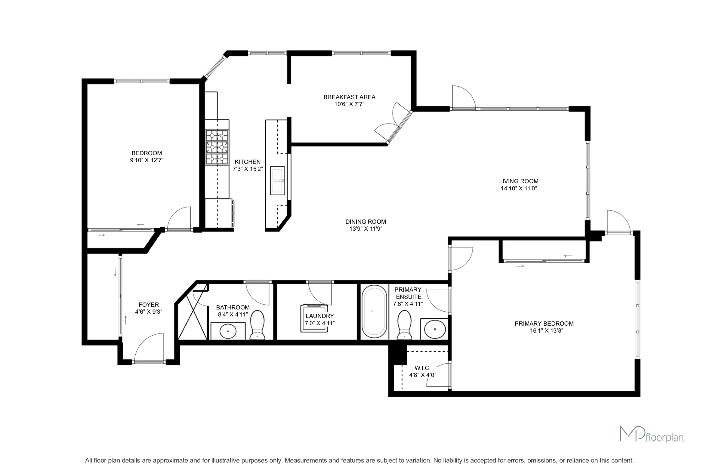 Floor plan of #401-3 Dayspring Circle, Brampton
