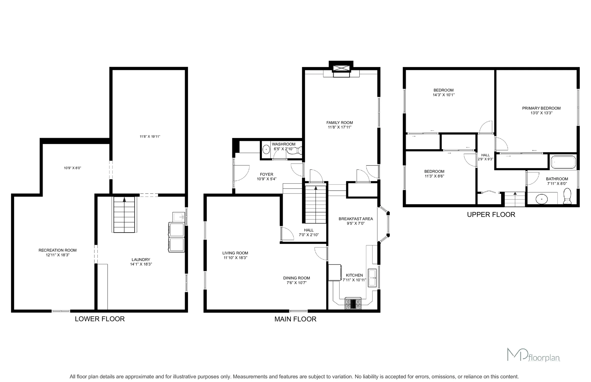 Floor plan of 322 Kingsway Place, Milton