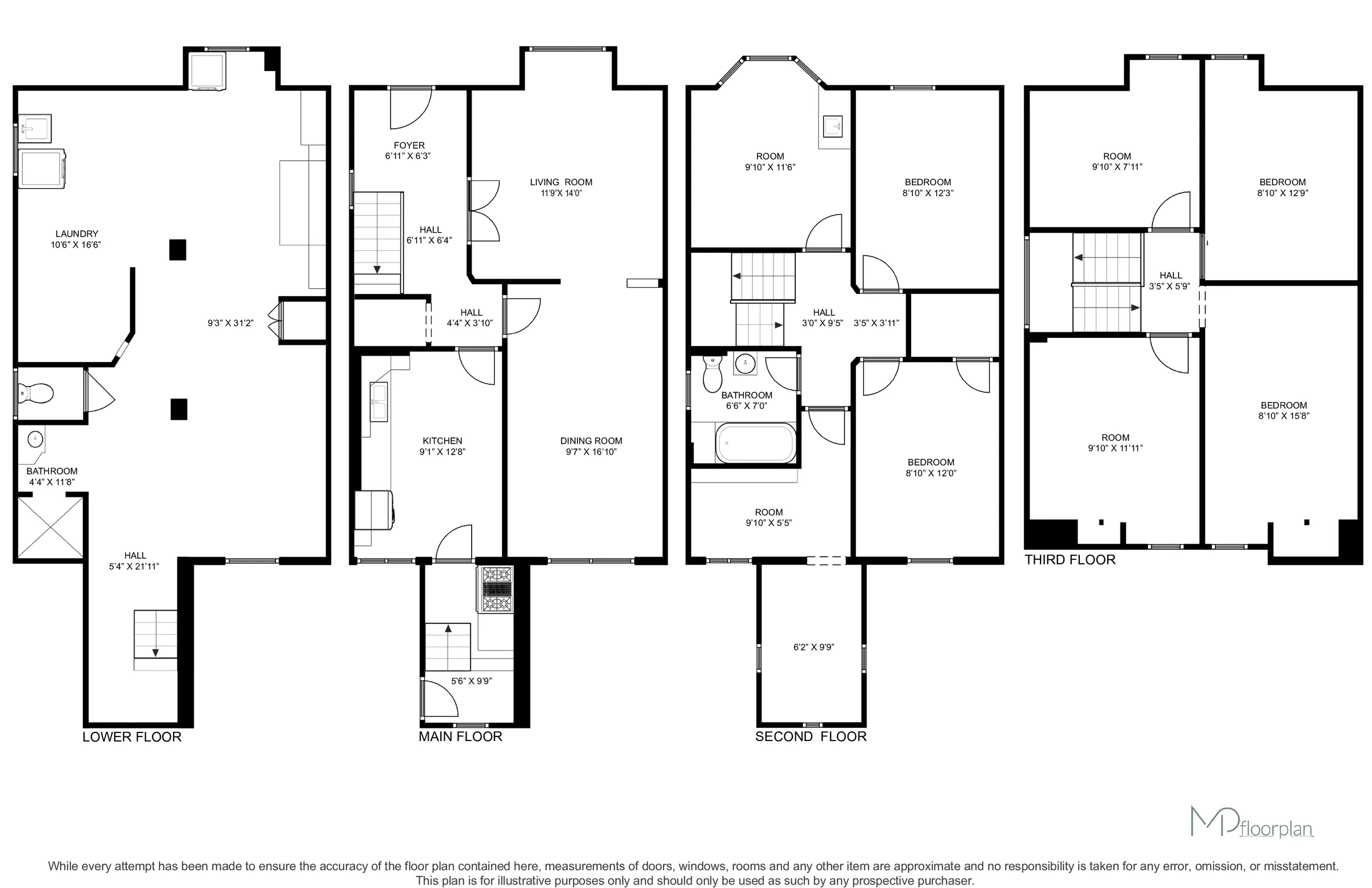 Floor plan of 29 Cowan Avenue, Toronto