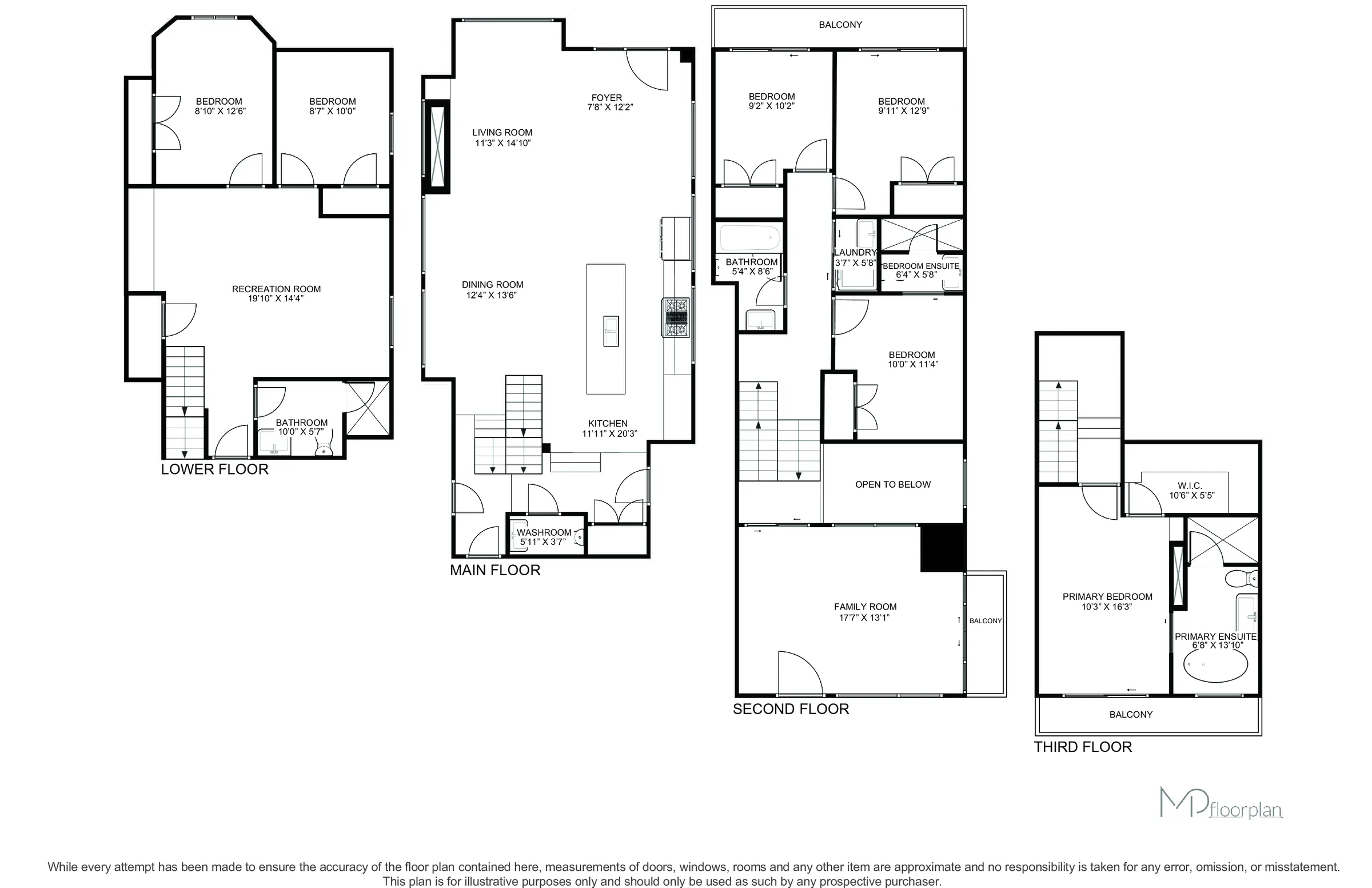 Floor plan of 39 Lankin Boulevard, Toronto